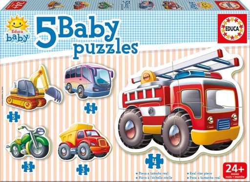 [E14866] PUZZLE BABY VEHÍCULOS  EDUCA 14866
