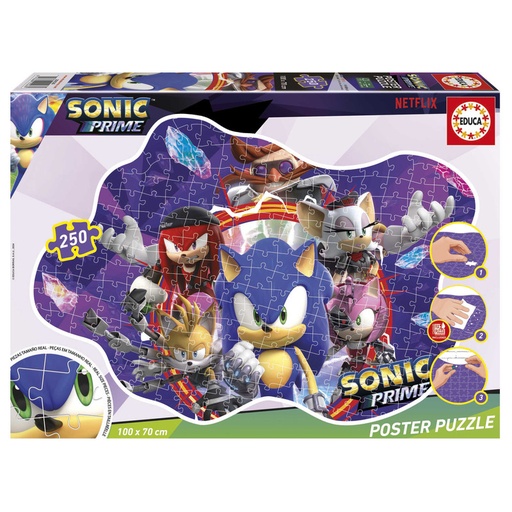 [E20026] PUZZLE 250 SONIC PRIME POSTER PUZZLE EDUCA 20026