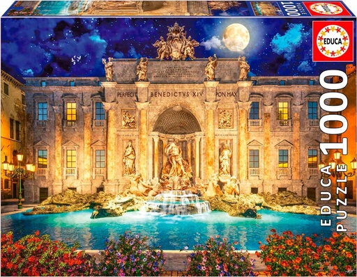 [E19923] PUZZLE 1000 FONTANA DI TREVI FSC(R) EDUCA 19923
