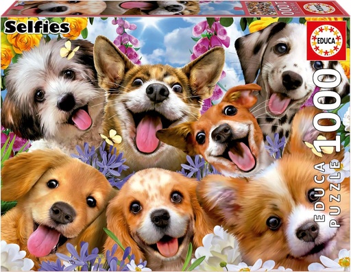 [E19931] PUZZLE 1000 SELFIE DE PERRITOS FSC(R) EDUCA 19931