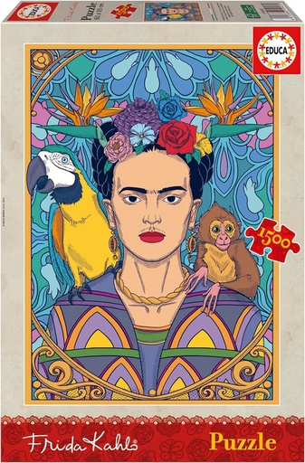 [E19943] PUZZLE 1500 FRIDA KAHLO FSC(R) EDUCA 19943
