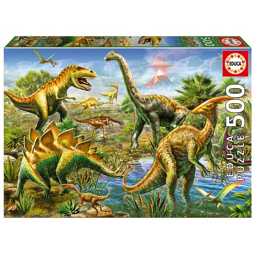[E19903] PUZZLE 500 PATIO JURÁSICO FSC(R) EDUCA 19903