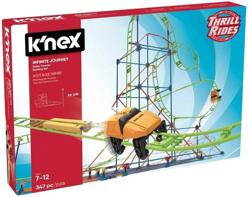 [KNEX41211] THRILL RIDES MONTAÑA RUSA IFINITE JOURNEY 347PZS. KNEX 41211