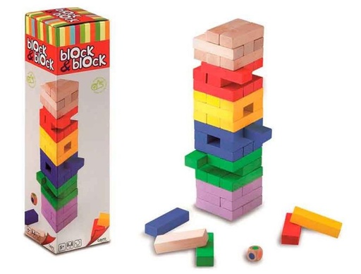 [CAY859] BLOCK & BLOCK COLORS (54 pcs) CAYRO 859 JUEGOS DE MESA