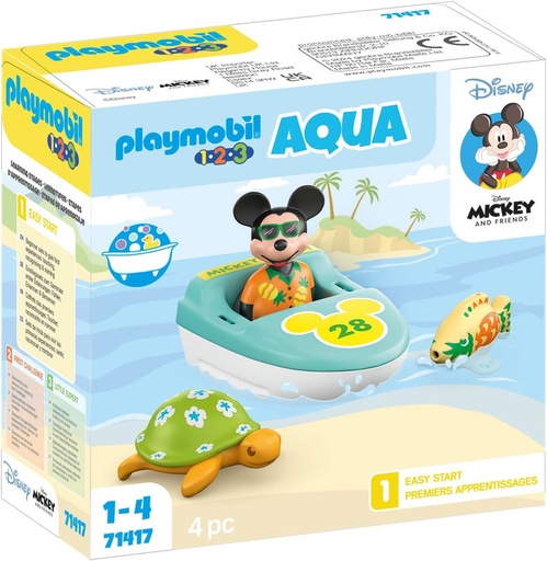 [PL71417] 1.2.3 & Disney: viaje en bote con Mickey  PLAYMOBIL 71417