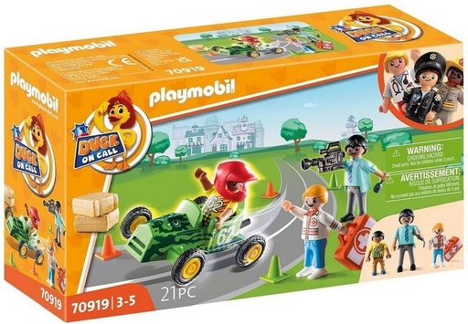 [PL70919] D.O.C - Acción Ambulancia. Ayuda al piloto de carreras PLAYMOBIL 70919