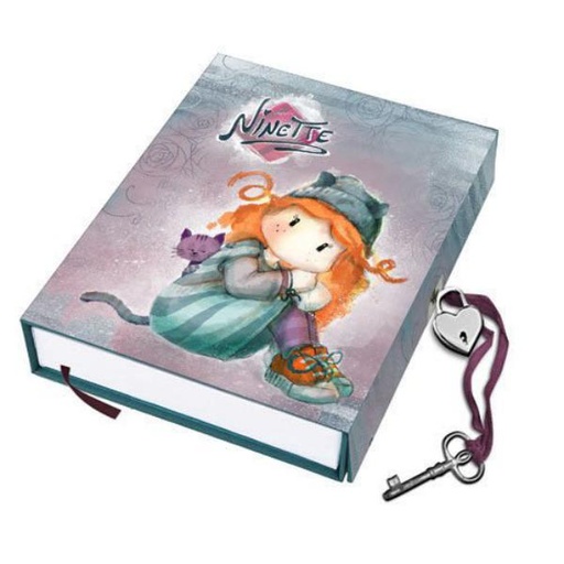 [KAR38537] FOREVER NINETTE Diario con Llave Or 