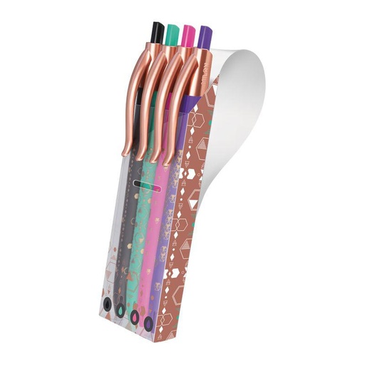 [MIL176583914] estuche con 4 bolígrafos P1 Copper
 MILAN 176583914