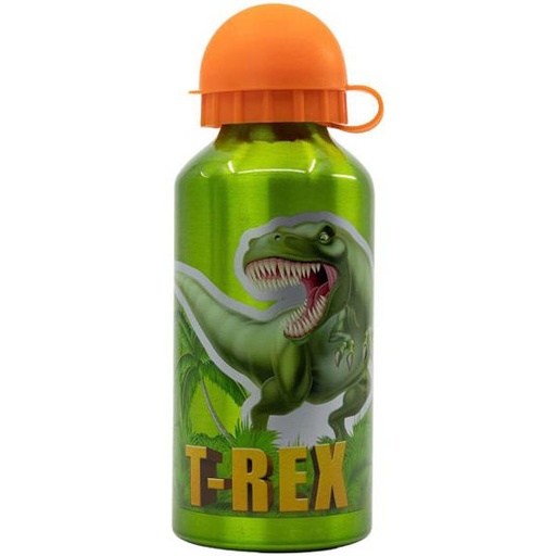 [S26234] STOR BOTELLA ALUMINIO PEQUEÑA 400 ML. DINOSAUR T-REX 26234