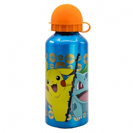 [S08034] STOR BOTELLA ALUMINIO PEQUEÑA 400 ML. POKEMON STOR 08034