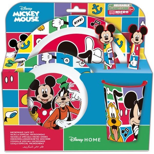 [S74350] STOR SET MICRO KIDS 5 PCS. MICKEY MOUSE BETTER TOGETHER