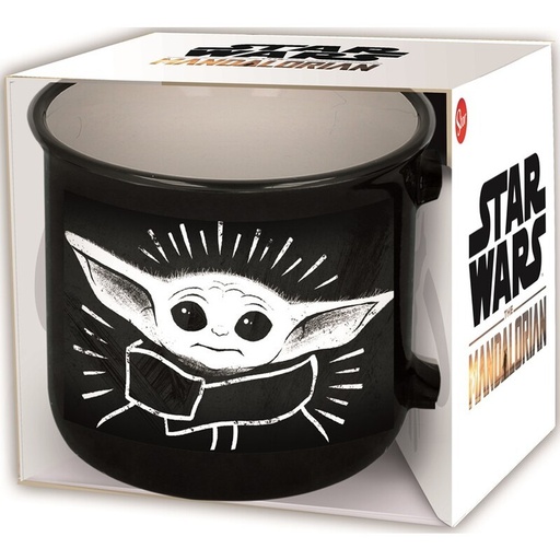 [S00877] STOR TAZA CERAMICA DESAYUNO 400 ML. THE CHILD MANDALORIAN EN CAJA REGALO 00877