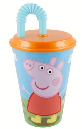 [S52830] STOR VASO CAÑA EASY 430ML PEPA PIG