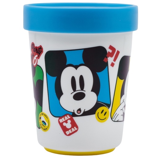 [S74395] STOR VASO ANTIDESLIZANTE PREMIUM BICOLOR 250 ML MICKEY MOUSE FUN-TASTIC 74395