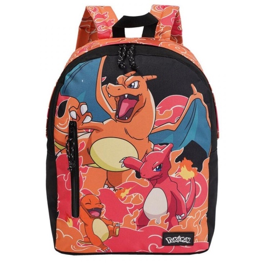[MC-326-PK] MOCHILA JUVENIL ADAPTABLE A TROLLEY POKÉMON - CHARMANDER 41cm xxcm