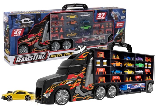 [1417265-V22] Teamsterz Trailer Almacén con 9 Coches
