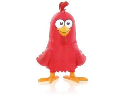 [Y97074] Diva roja FIGURAS DE PVC GALLINITA PINTADITA