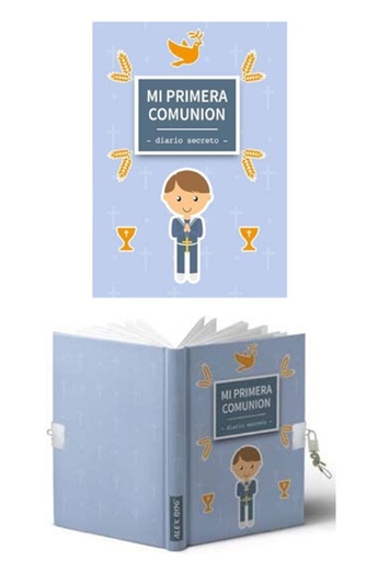 [HS-650] DIARIO A5 CON CANDADO NIÑO MI PRIMERA COMUNION