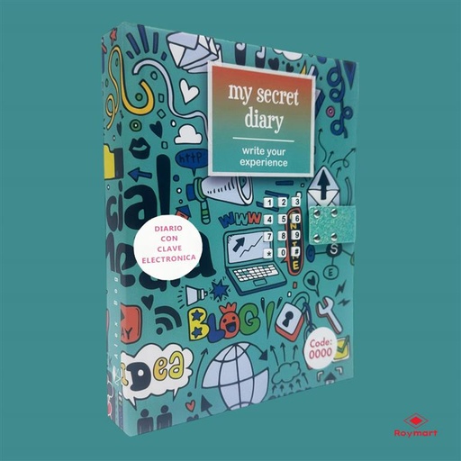 [JC-1009] DIARIO CON CLAVE WRITE YOUR EXPERIENCE