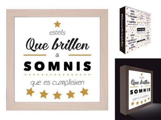 [AH-202] Caja de luz. Mensaje "Que Brillen a Sommis"