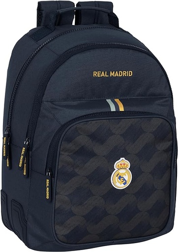 [612357773] MOCHILA DOBLE ADAPT.CARRO REAL MADRID 2ª EQUIPACION 23/24 32x42x15cm