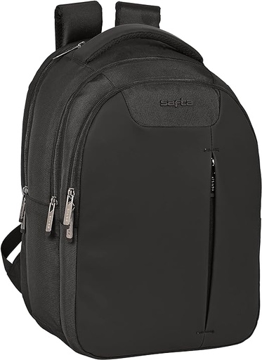 [642200437] MOCHILA PC 15,6'' Y 14,1''+TAB 9,7''+USB SAFTA BUSINESS "BLACK" 31x45x23cm