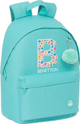 [642317819] MOCHILA PARA PORTATIL 14,1" BENETTON "LETTER" 31x41x16cm 31x41x3cm