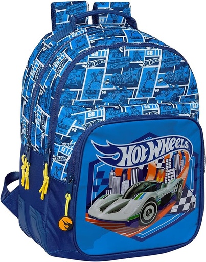 [612438773] MOCHILA DOBLE ADAPT.CARRO HOT WHEELS "SONNY" 32x42x3cm