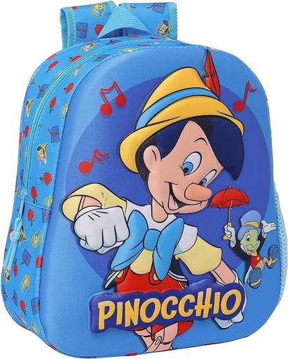 [622463890] MOCHILA 3D PINOCCHIO 27x33x3cm