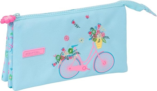 [842449744] PORTATODO TRIPLE RECICLADO SAFTA "BICICLETA"