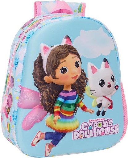 [622473890] MOCHILA 3D GABBY'S DOLLHOUSE SAFTA 622473890 33x27x3cm