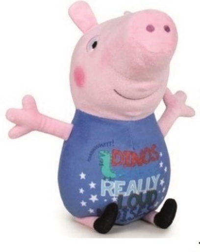[PBP760018948-D] PELUCHE PEPPA PIG 30 CM HAPPY ONK GEORGE DIBUJO 760018948
