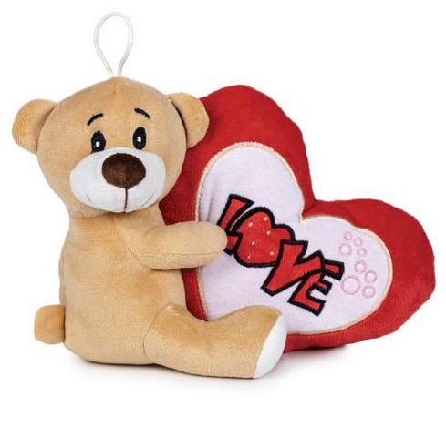 [PBP760021971] PELUCHE Oso con corazon LOVE 17cm PLAYBYPLAY 760021971