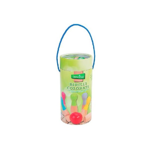 [GLO38153] BOLOS DE MADERA 6 PCS CON 1 BALL GLOBO GLO38153