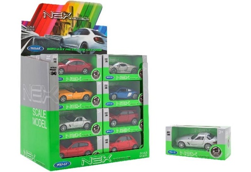 [GLO38513] 1:34-39 COCHE DE MARCAS 12ASST 24PCS/D-BOX GLOBO GLO38513