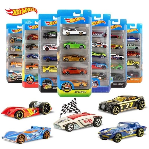 [4461806] PACK DE 5 VEHICULOS HOT WHEELS 1806 MATTEL 4461806