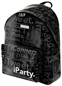 [COP158053] MOCHILA ISTYLE GRAPHIC NEW AM/AC_Bright Black