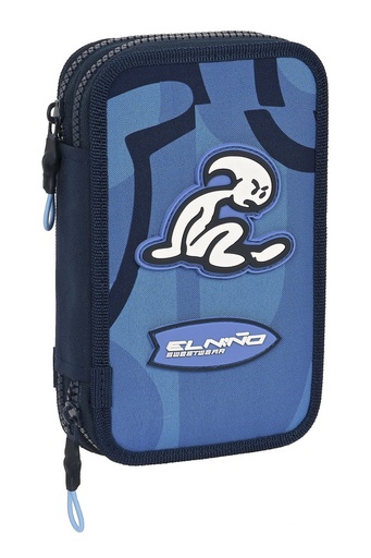 [412307854] PLUMIER DOBLE PQÑO 28 pcs EL NIÑO "BAHIA" 12,5X19,5X4