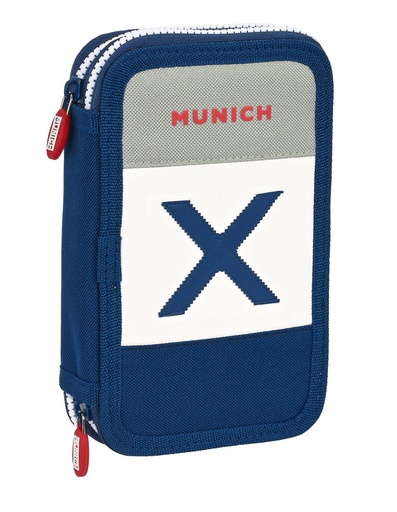 [412374854] PLUMIER DOBLE PQÑO 28 pcs MUNICH "COLLEGE" 12,5X19,5X4