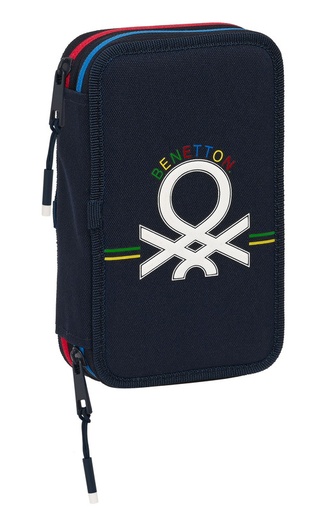 [412306854] PLUMIER DOBLE PQÑO 28 pcs BENETTON "SIXTIES" 12,5X19,5X4