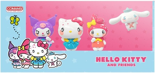 [Y90421] set colección  Hello Kitty & Friends  (4 figuras)