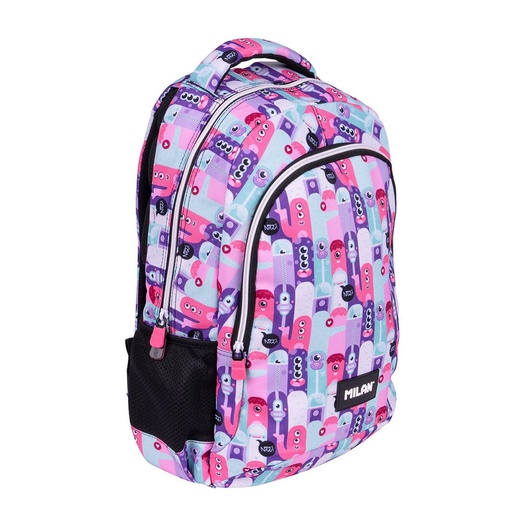 [MIL624601-ALN2] Mochila escolar 2 cremalleras (21 L) serie especial Aliens 2