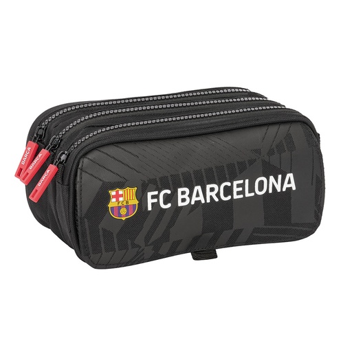 [812426710] PORTATODO TRIPLE BIG F.C.BARCELONA "BLACK" 21.5x10x4cm