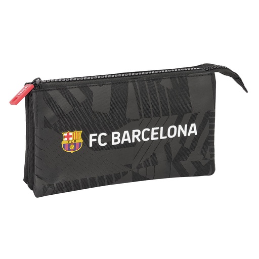 [812426744] PORTATODO TRIPLE F.C.BARCELONA "BLACK" 22x12x3cm