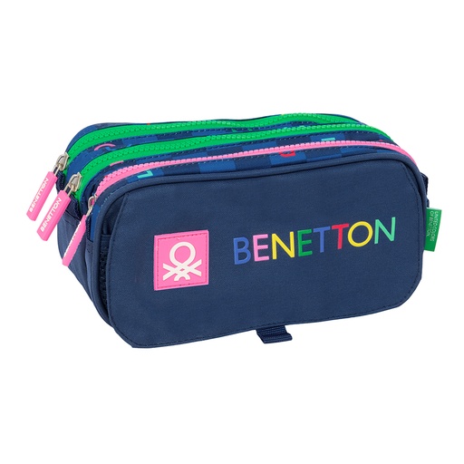 [812550710] PORTATODO TRIPLE BIG BENETTON "DAMERO" 21.5x10x4cm