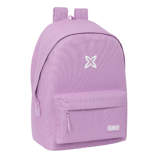 [642411820] MOCHILA DOBLE PARA PORTATIL 15,6"+USB MUNICH BASICOS "LILA" 31x44x3cm