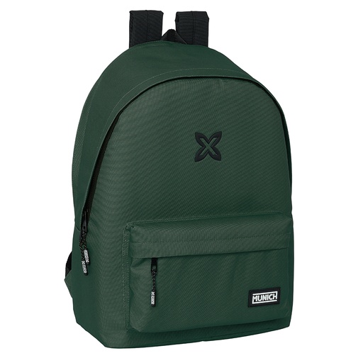 [642423820] MOCHILA DOBLE PARA PORTATIL 15,6"+USB MUNICH BASICOS "VERDE" 31x44x3cm