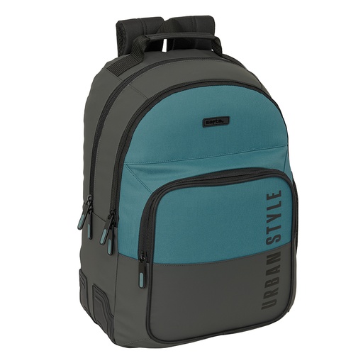 [642517773] MOCHILA DOBLE ADAPT.CARRO SAFTA "URBAN STYLE" 32x42x3cm