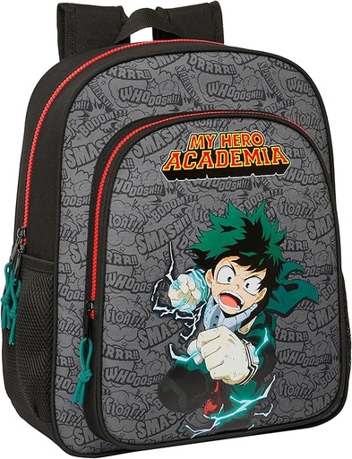 [622407640] MOCHILA JUNIOR ADAPT.CARRO MY HERO ACADEMIA 32x38x3cm