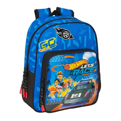 [612538524] MOCHILA INFANTIL ADAPT.CARRO HOT WHEELS "LET'S RACE" 27x33x3cm